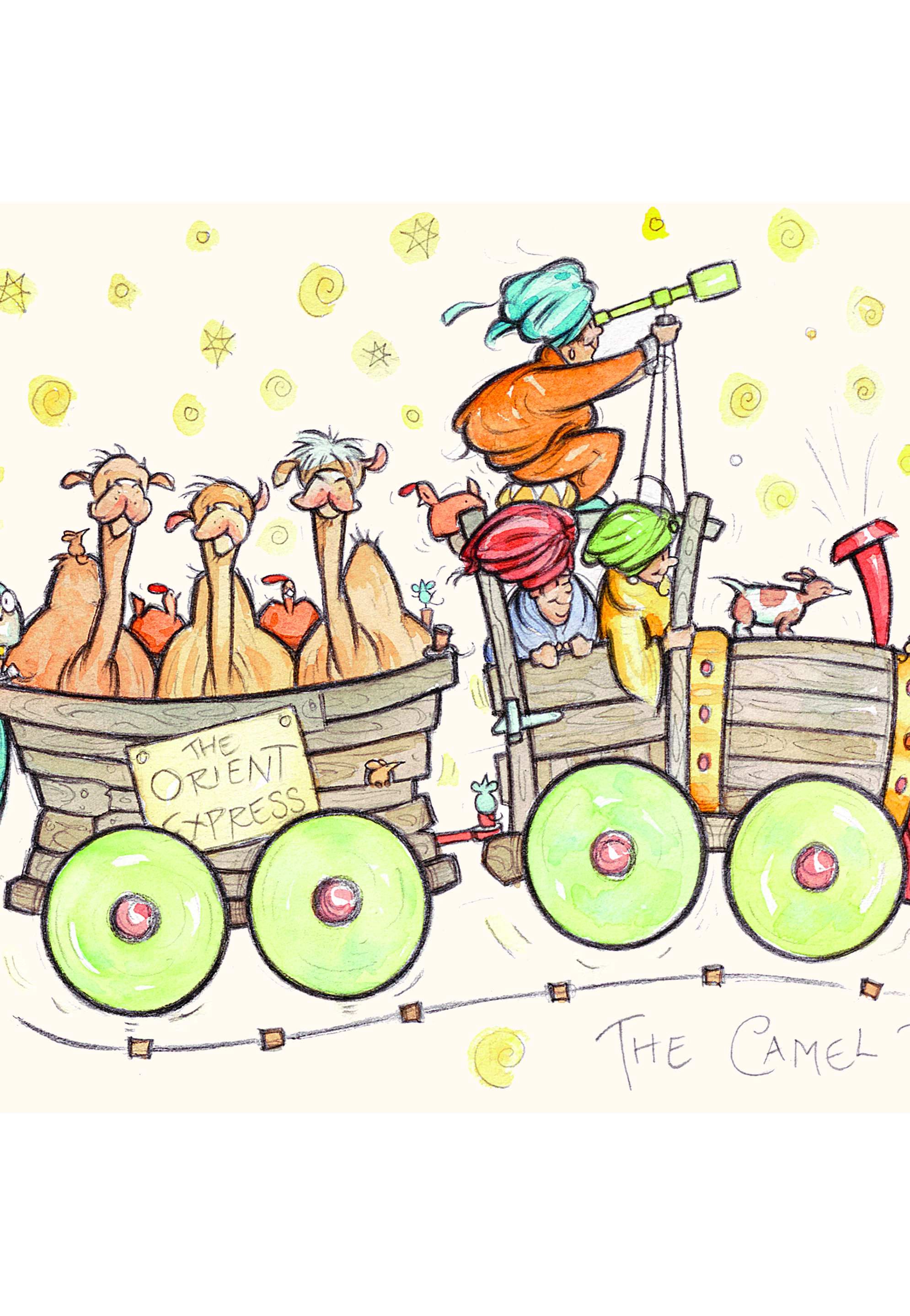The Camel Train Advent Card